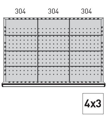 KRAFTWERK Einteilungssortiment versch. Varianten: 12; 16; 20 Fächer für Schubladenschränke 1000 x 695 - Höhe 100 mm