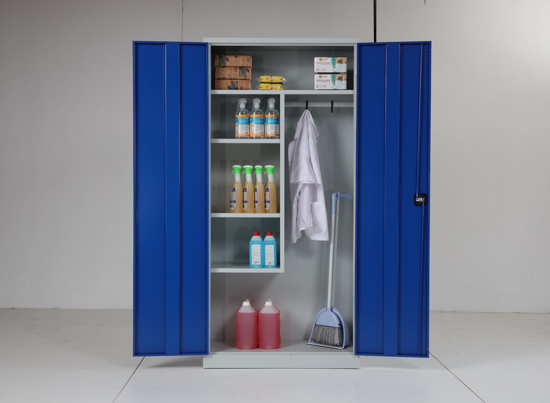 putzmittel aufbewahrung schrank Putzmittelschrank / Aufbewahrungsschrank EXPRESS; auf Sockel; 92x42x19 – furnecosteel