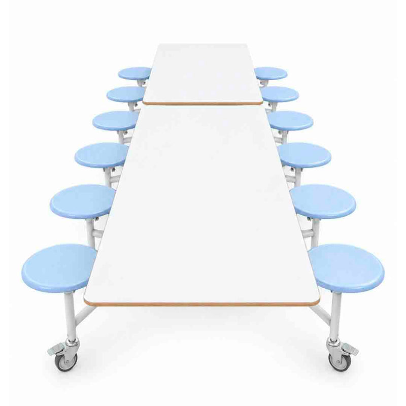 Klapptisch aufgeklappt von oben