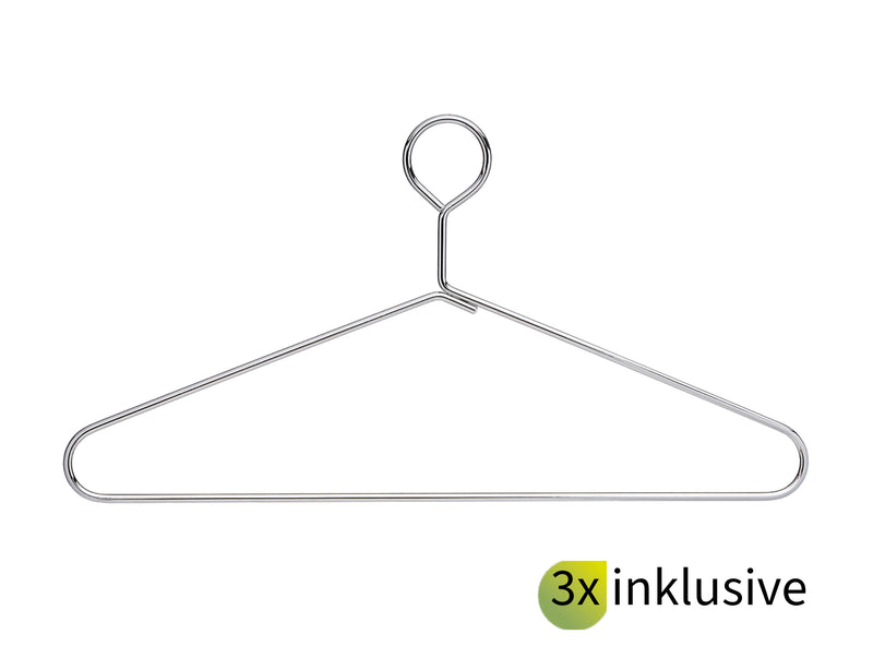 Edelstahl Kleiderbügel, 3 Stück im Lieferumfang