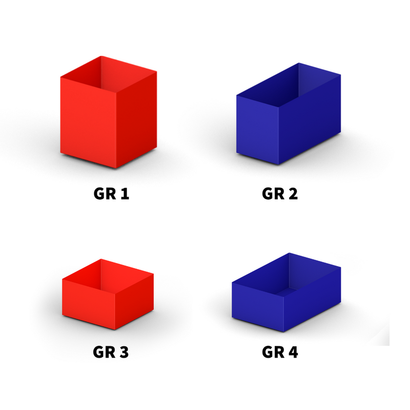 Einsatzkästen in verschiedenen Größen passend für Großraumwerkstattschrank